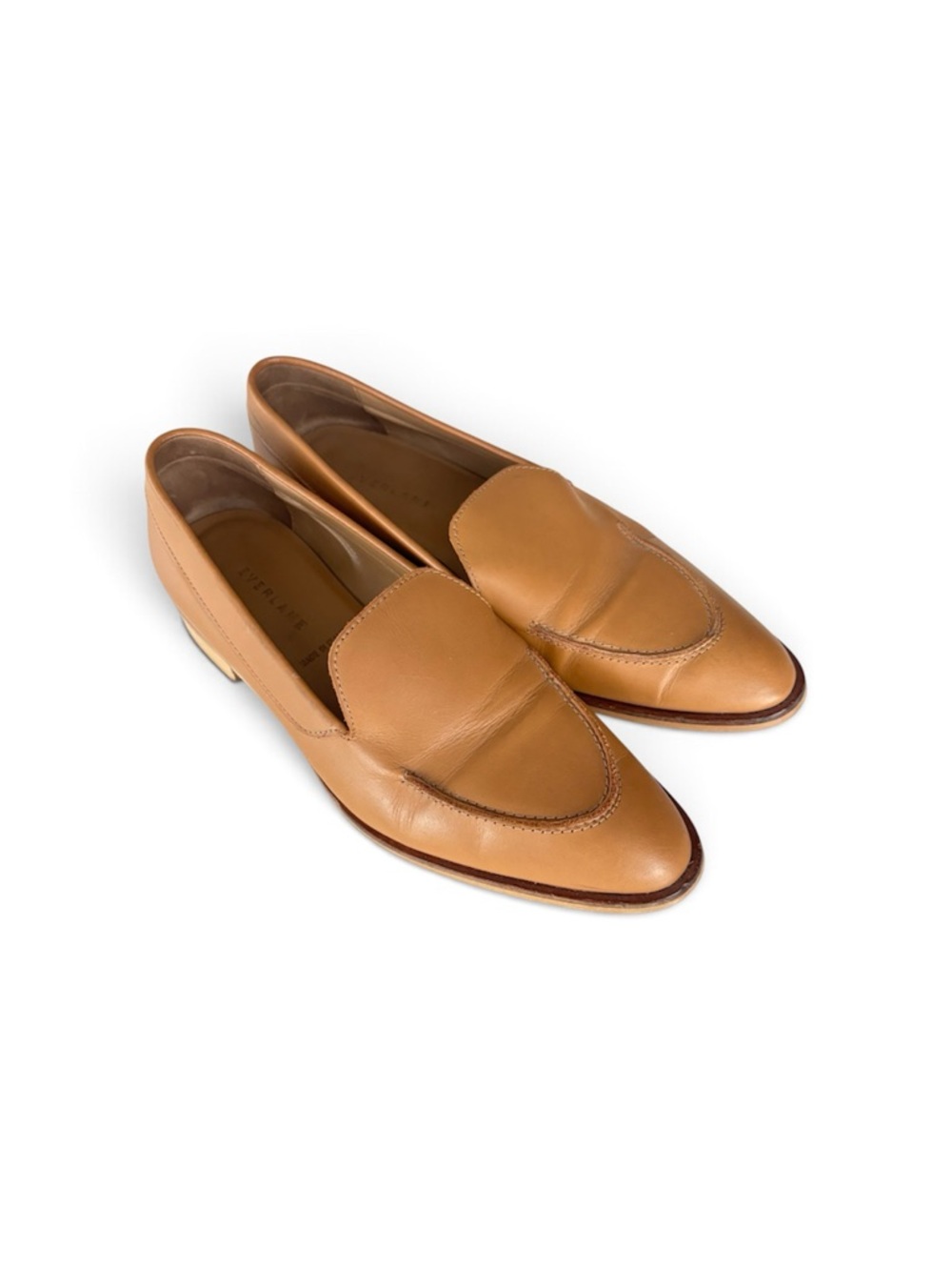 Everlane The Modern Loafer Tan Leather Shoes 7.5 Made in Italy